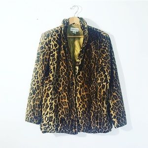 Vintage Newport News leopard blazer jacket